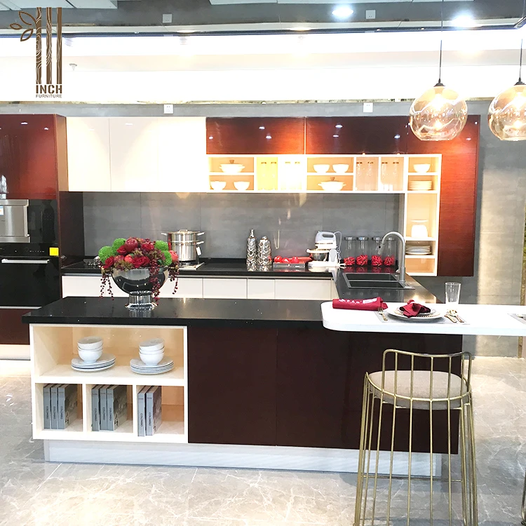 American Style Kitchen Cabinet Interior Design Without Handles