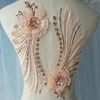 one pair sequin 3D lace applique for dance costumes, cosplay wears ,lace applique embroidery designs