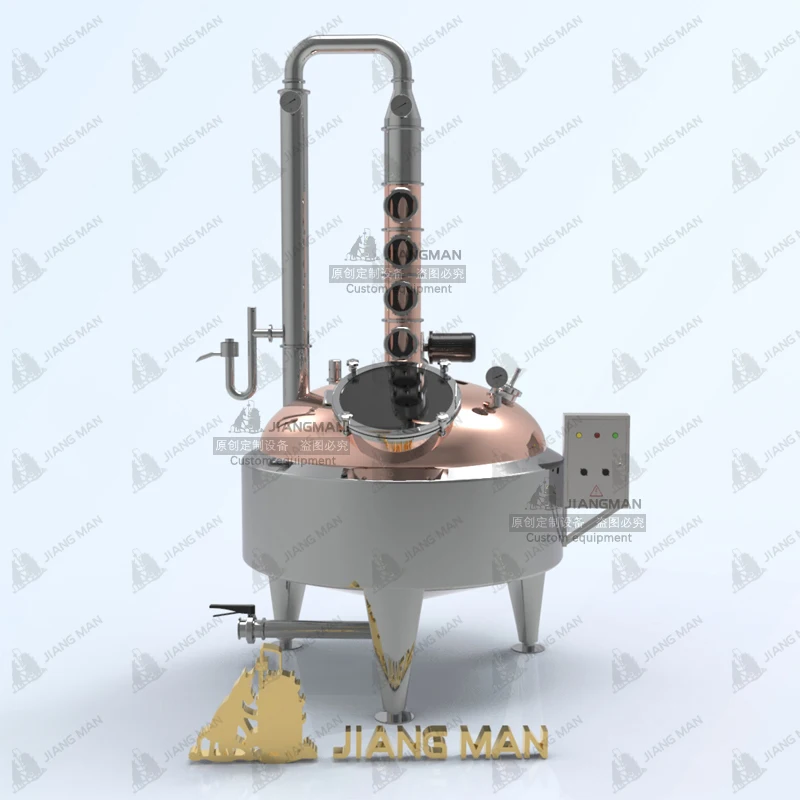 
[JiangMan] 100 Gallon Whiskey Distillery Copper Distillery Equipment   Copper Pot Distiller Home Distillation Still 