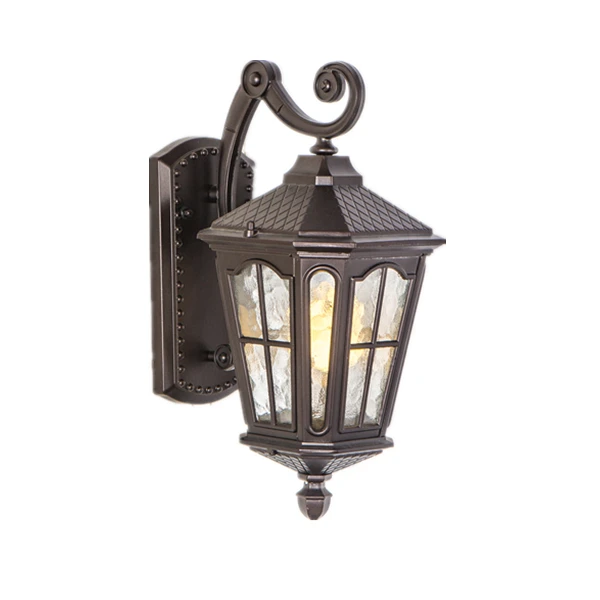 Classic Antique Lantern Shape Exterior Wall Lamp Outdoor Lighting With ...