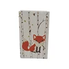 2019 white kraft paper bag gift small cute fox and raccoon stylekraft paper shopping bag