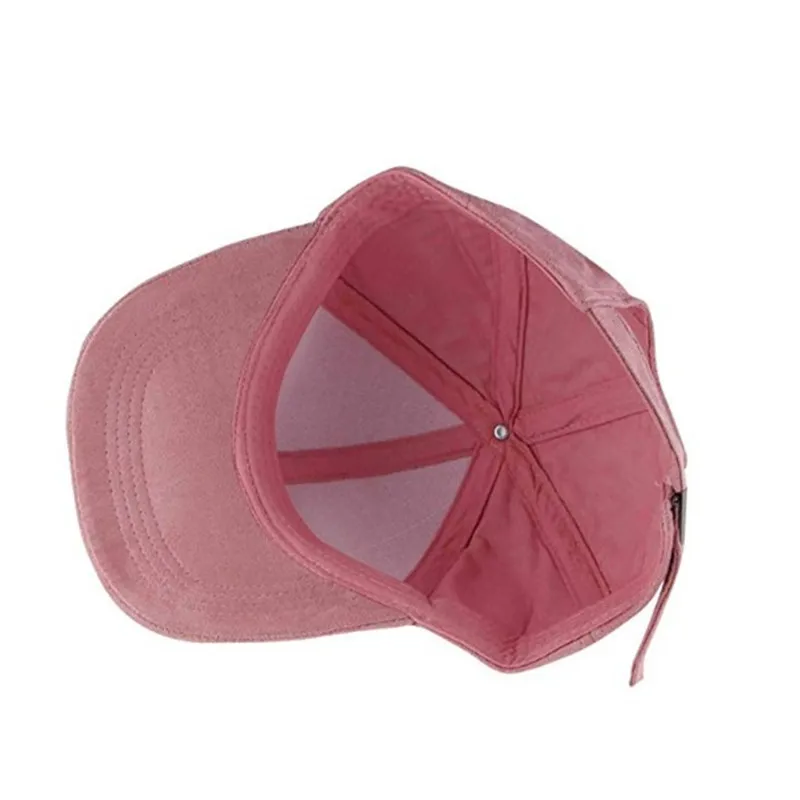 Oempromo wholesale custom leather suede baseball cap
