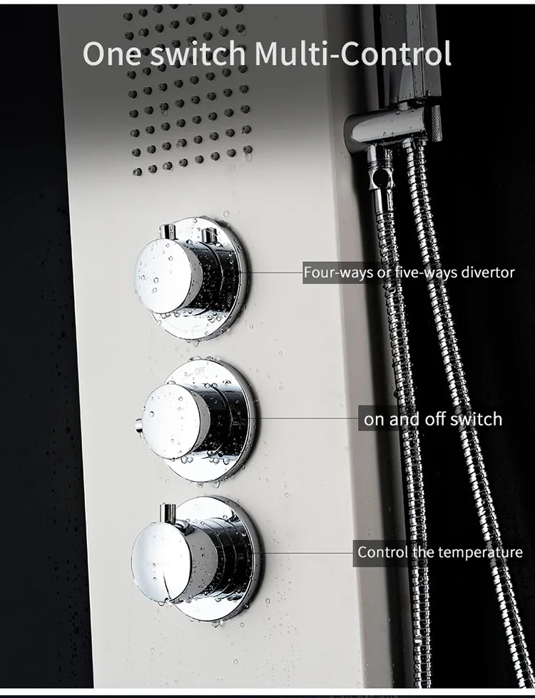 China Wholesale Shower Bathroom Parts Stainless Steel Shower Panel With