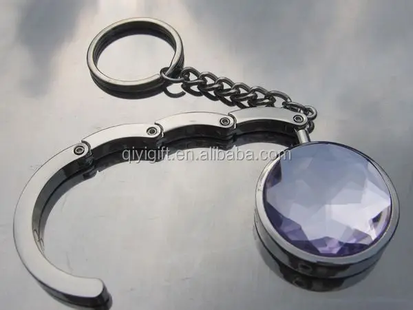 2018 hot sale lady handbag lock hook holder Blank purse hanger Bag hook for table