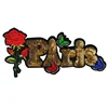 Elegant Paris Rose Sequin Appliques Patches