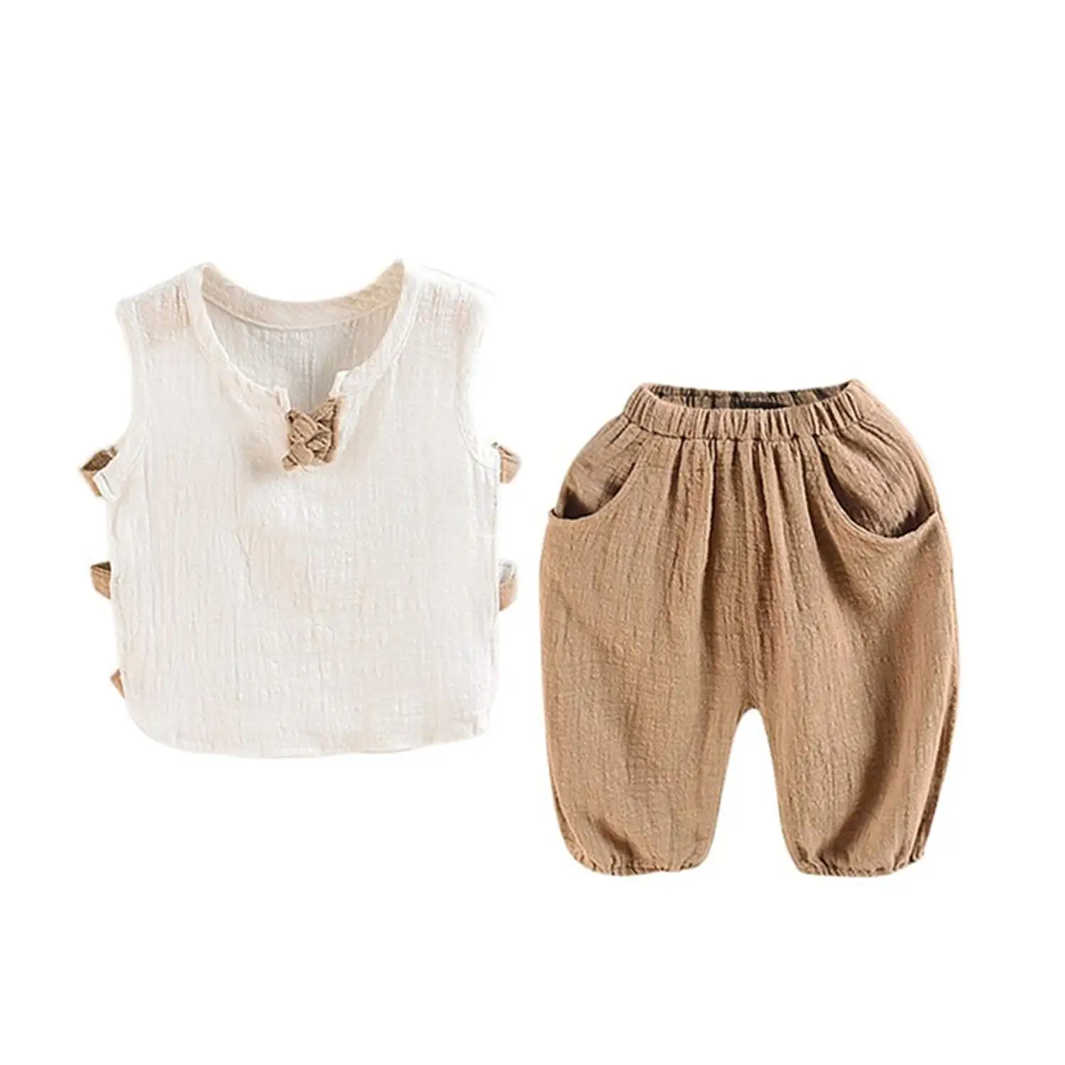 daqinghjxg 2 Pcs Kids Clothing Sets Cotton Toddler Boys Outfit Suits Fashion T-Shirt+Shorts