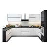 High gloss modern simple U-shaped design kitchen from china suppliers