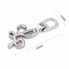 Custom Letters Logo Metal Zipper Puller For Clothing, Bag Accessories Silver Metal Zipper Pull^