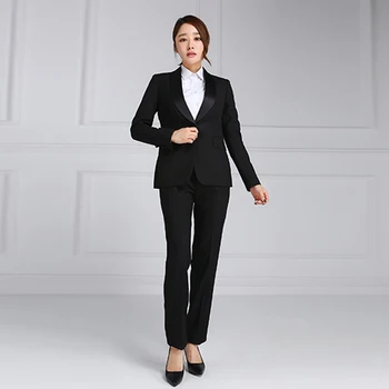 Business Formal Office Women Designer Trouser Suits Ladies - Buy ...
