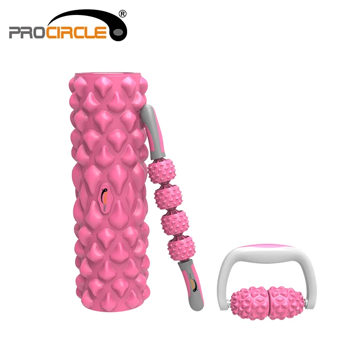 High Density Physical Therapy Foam Roller Massage Stick Massage Tool Set