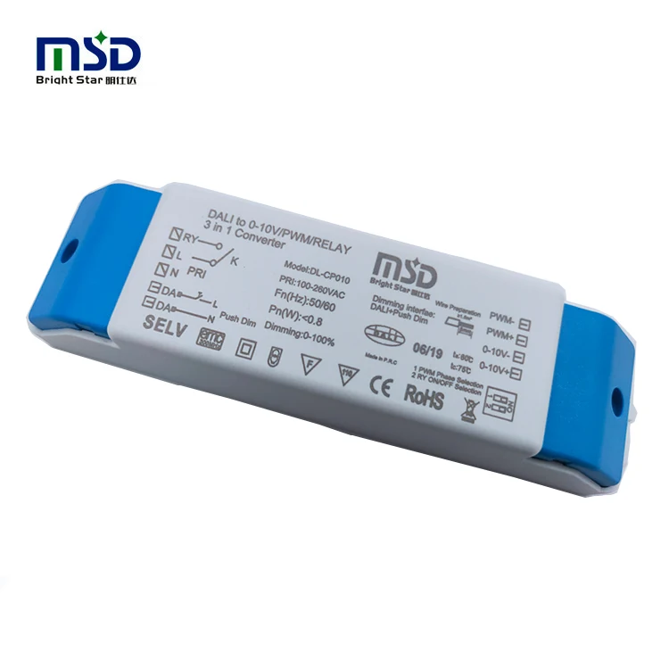 dali to 0-10v LED dimming signal converter 3 in 1 led controller