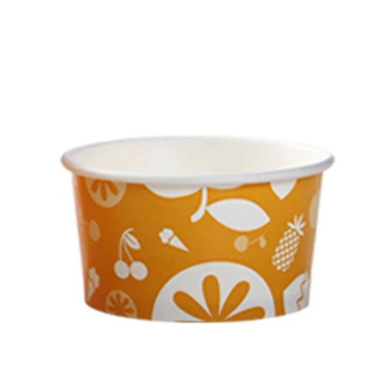 
Disposable Double Pe Coated Custom Logo Printed Ice Cream/frozen Yogurt Paper Bowl 
