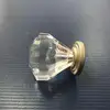 CLEAR Cut crystal glass kitchen cabinet pulls and knobs
