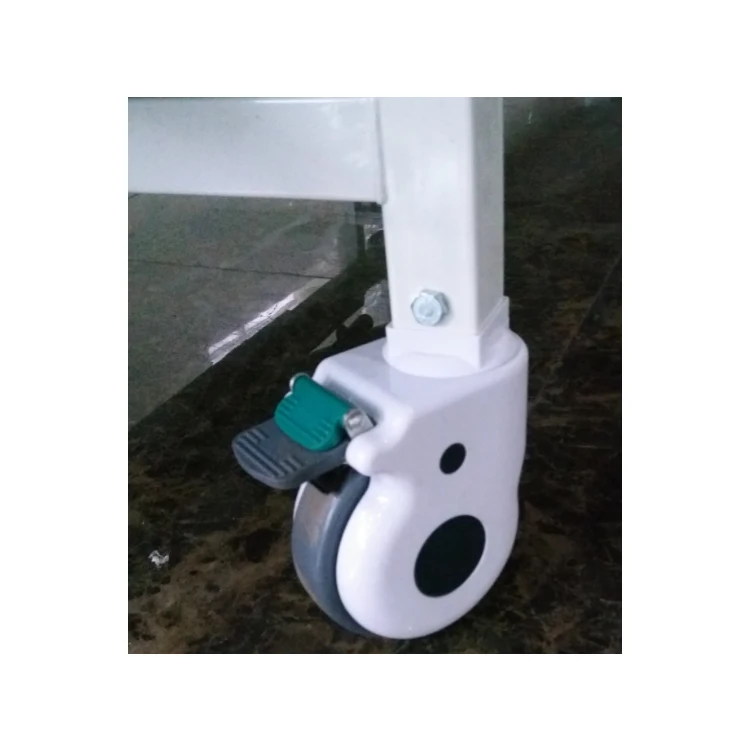 Manual 2 crank with ABS guardrail medical hospital bed