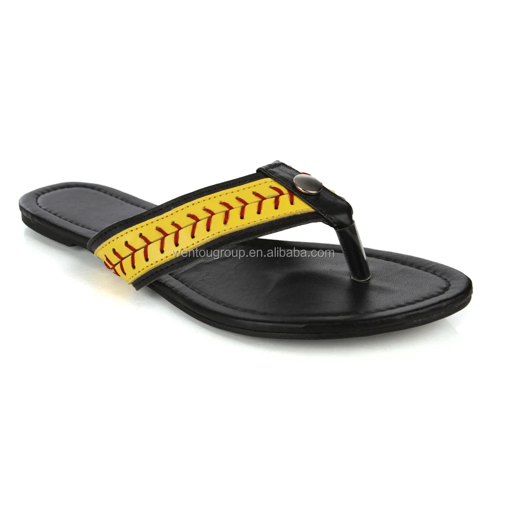 baseball flip flops wholesale