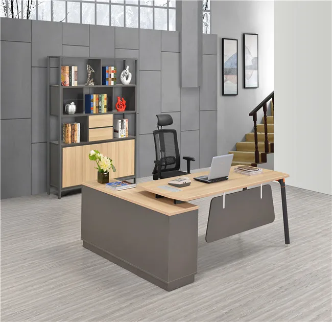 Modern Sauder Desk With Hutch Mdf Mfc Melamine Office Furniture