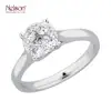 Luxury Anniversary 18K White Gold 18K Yellow Gold 18K Rose Gold Diamond Fine Jewelry Cluster Illusion Ring For female