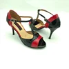 Hot sale Elegant Ladies Salsa dancing shoes Latin dance shoes two-tone Patent colour