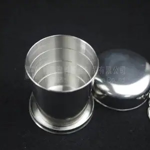 Image of Hot selling foldable metal cup/stainless steel collapsible mug