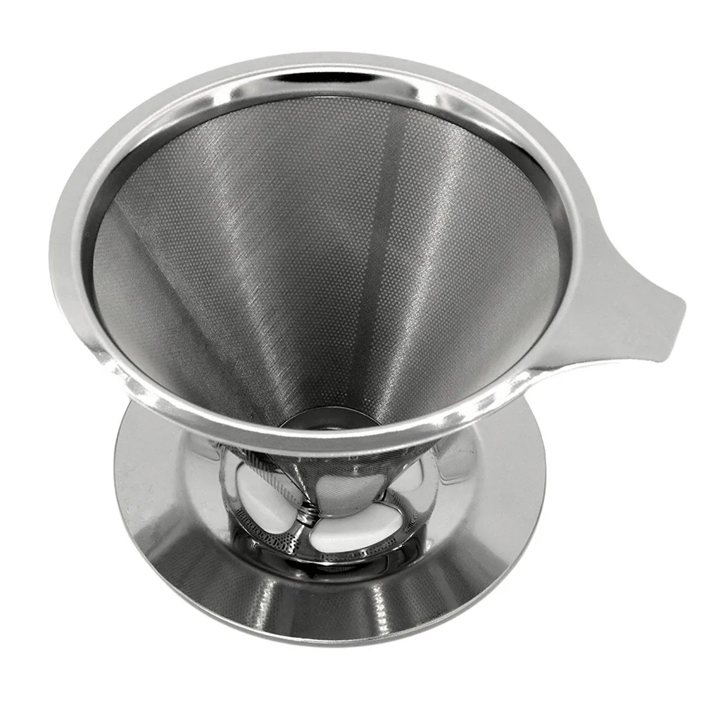 Reusable Permanent Stainless Steel Pour Over Coffee Maker Reusable Permanent Stainless Steel Pour