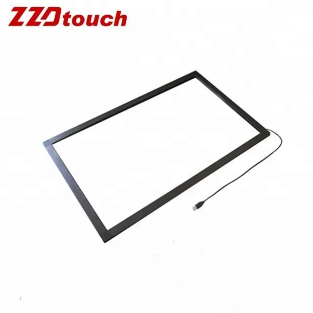 

70 75" 80" 82" 84" 85" 86" 98" ir touch frame touch overlay display infrared multi touch screen panel monitor for LCD LED, Black