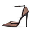 Large Size 2019 Ladies Summer Clear Heels Pointed Toe High Heel Sexy Heeled Evening Dress Pumps Women Black Transparent Shoes