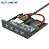 ULT-unite 3.5 inch 4 Ports USB 3.0 Computer Case Floppy Drive Bay Expansion Front Panel