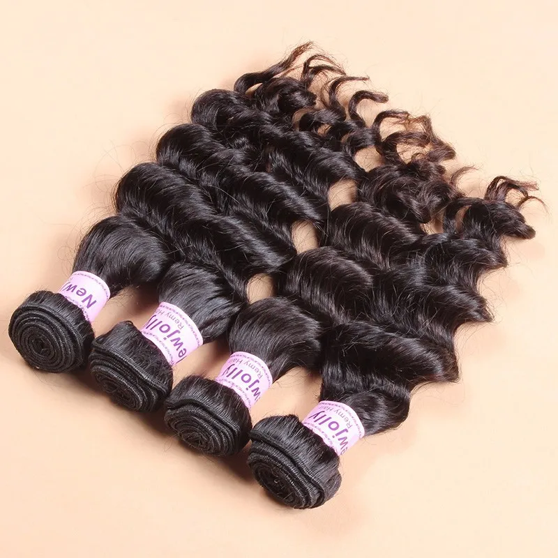 

Free Shipping Top grade 8a natural wave water wave 100% human hair malaysian hair extension