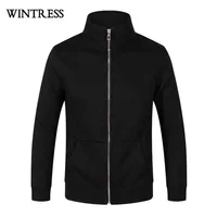 

Guangzhou cheap athletic black zipper sweatshirt plain manufacturer