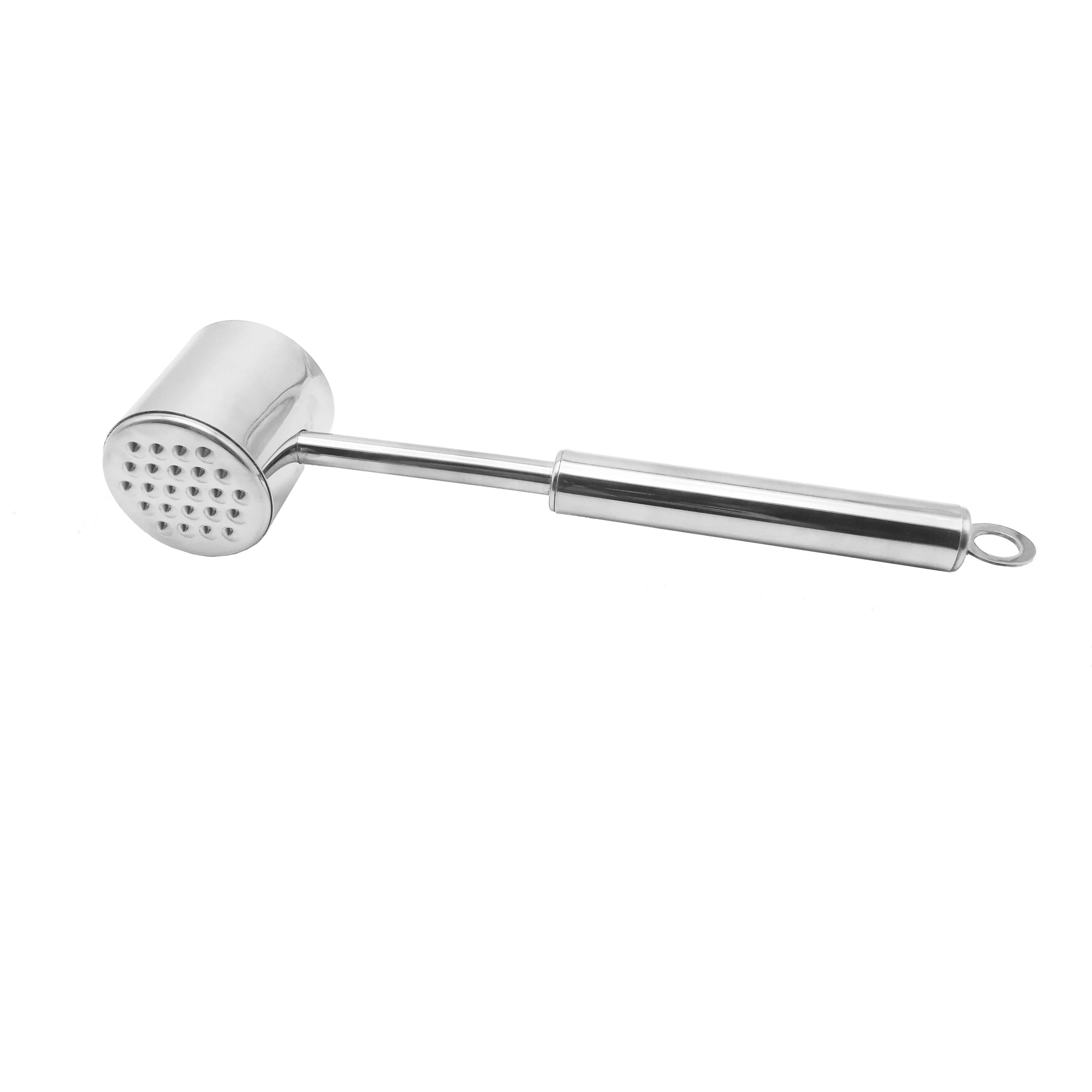 

Kitchen gadgets accessories meat injector tenderizer powder sausage making machine claw meat press fleisch beater meat hammer, Silver+black