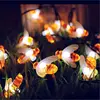 2019 Amazon Hot selling Led solar lamp string outdoor courtyard honey bee string lights wedding decoration small colorful lights