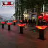 illuminated LED table/cube table for living room sofa set centre table