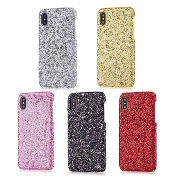 

2019 new luxury shinning glitter hard cellphone case for iPhone Xs