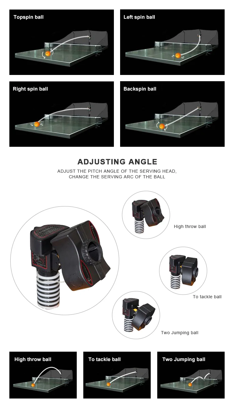 Supplier table tennis robot best bat machine ball