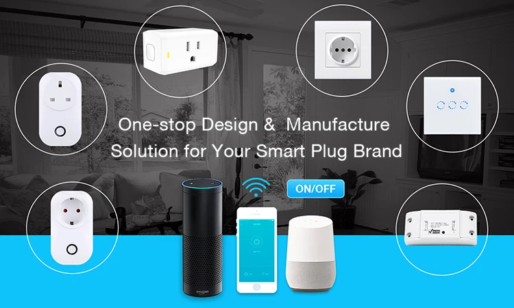 On Sale Electrical ABS USA WiFi Smart Power Outlet Plug with Timer CE Certification