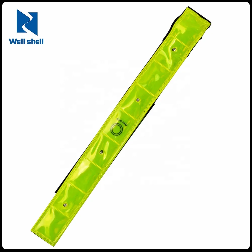 
CE EN 71 EN13356 6P free custom sport running reflective armband with led 