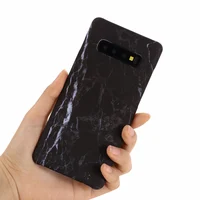 

Water printing five colors marble PC Mobile phone case For Samsung Galaxy S10 plus