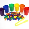 Rainbow Counting Bears + Activity eBook | Montessori Educational Toddler STEM Fine Motor Skills Math Sorting