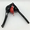 MOQ:500pcs--Black Red 2-in-1 Manual Aluminium Alloy Lemon/Lime/Orange/Citrus Squeezer/Presser/Juicer With Customized Logo