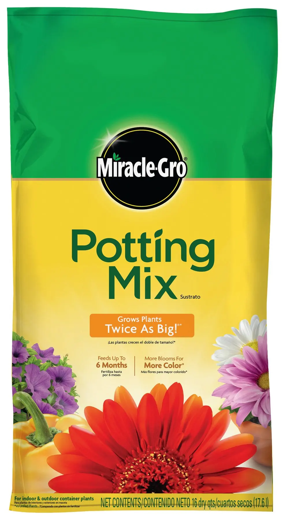Miracle-Gro Potting Mix, 16-Quart