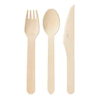 

Disposable Wooden Cutlery Set- Eco Friendly Biodegradable Compostable| 100% Natural Birchwood Cutlery