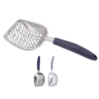 

Wholesale Custom Metal Cat Litter Scoop Aluminum Anti-Stick Deep Shovel Sifter Scoop Dropshipping