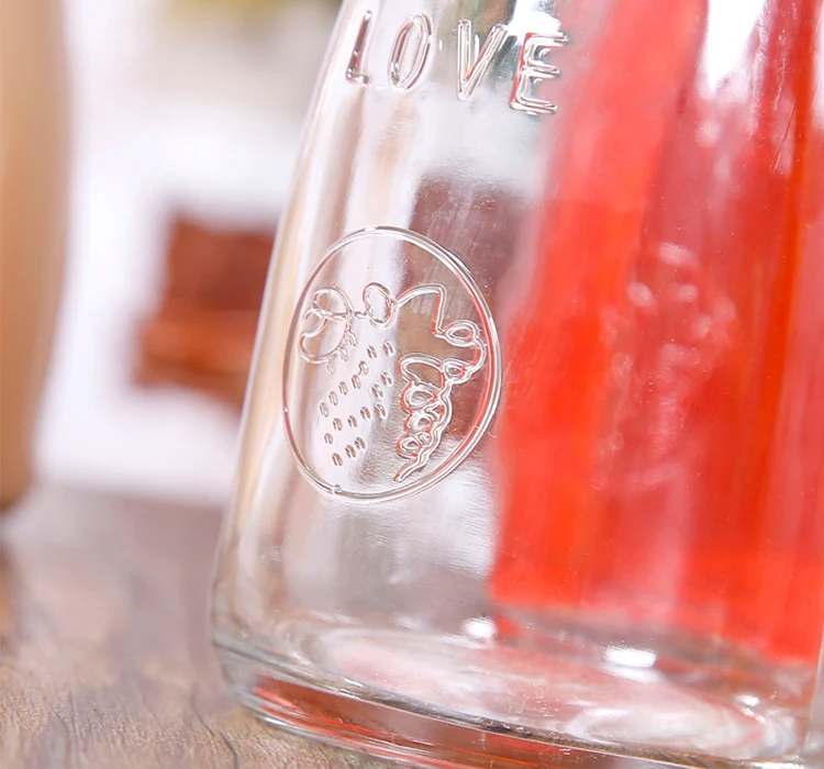 500ml Apple Juice Glass Bottle,Empty Glass Bottle For Fruit Juice Bar