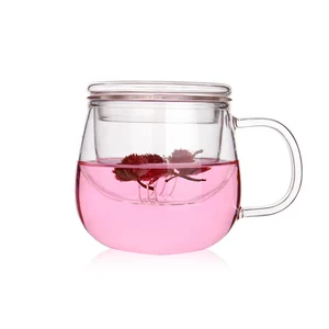 Image of Hot Sale New Tea Separation Double Glass Cup Tea Coffee Business Gift Cup Quality Transparent Glass Water Bottle With Tea Filter