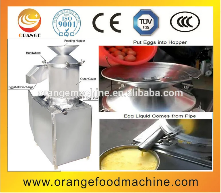 Full Automatic Stainless Steel Egg Separator/ Egg Breaking Machine With