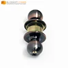Design antique brass wooden door knobs interior with lock
