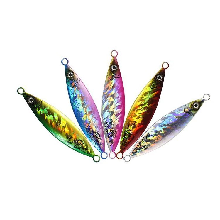 

High quality different weight luminous lead fish lure slow jig, Luminous colour