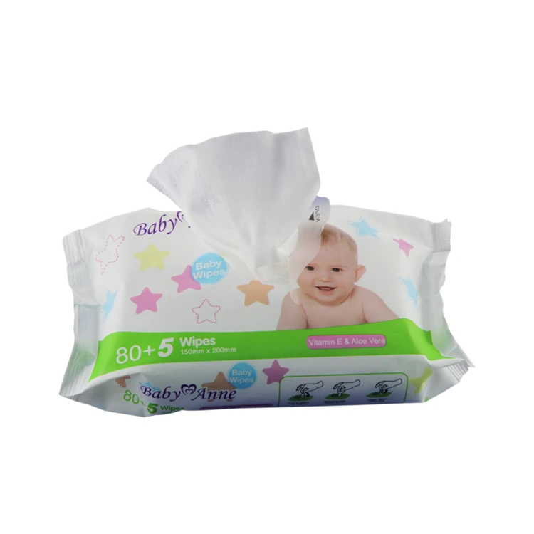 
Custom Biodegradable Hygenic Antibacterial Clean Disinfectant Hand Wet Wipe 80pcs 