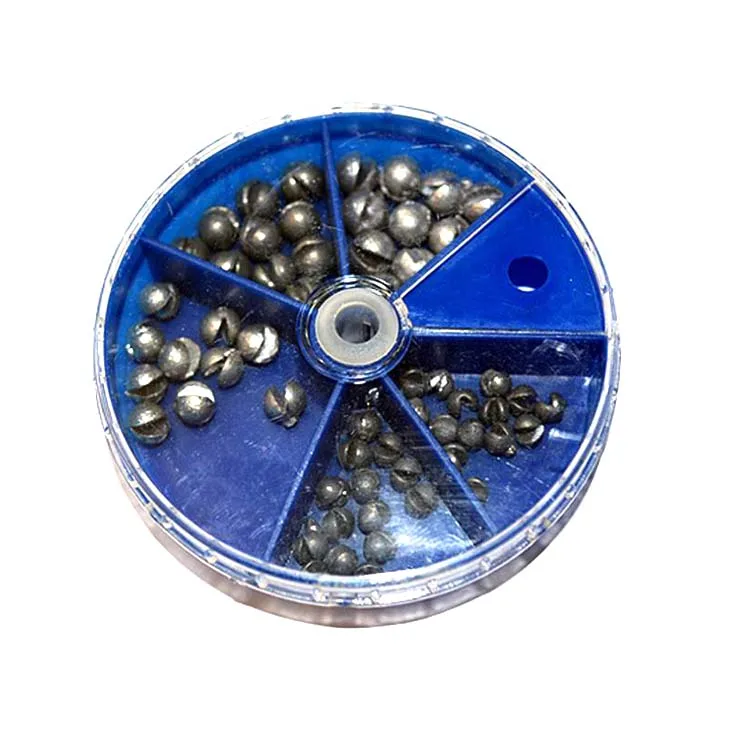 Free fishing tackle samples Box-packed 0.3g-0.8g sinker moulds lead weight fishing accessories