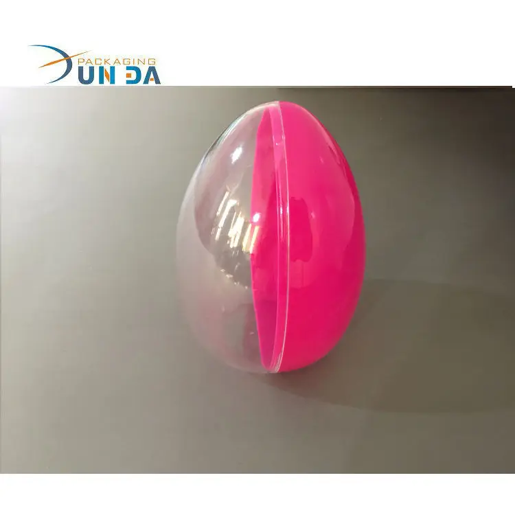 Free Sample Customized Easter Egg Empty Clear Plastic Egg Shape